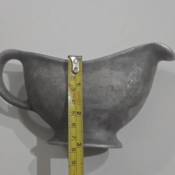 Vintage Pewter Sauce / Gravy Boat Server - Picture 7 of 8